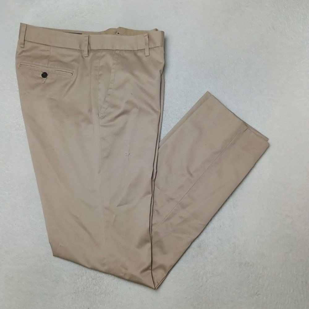 Bonobos Pants Men 33x32 Beige Chino Slim Cotton Wednesday Business Casual Work
